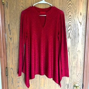 Jennifer Lopez Burgundy Top, Size M